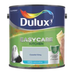 Dulux Easycare 2.5Ltr Coastal Grey Matt Emulsion Kitchen Paint