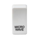 Knightsbridge 'MICROWAVE' Switch Cover White