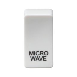 Knightsbridge 'MICROWAVE' Switch Cover White