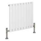 Reina Harley Single 600mm x 630mm 1427BTU White Horizontal Designer Radiator