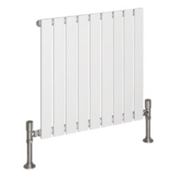 Reina Harley Single 600mm x 630mm 1427BTU White Horizontal Designer Radiator