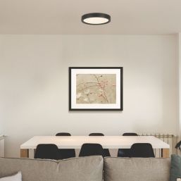 Eglo Idun-E LED Ceiling Light Black 17W 2000lm