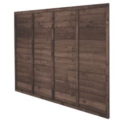 Forest TP Super Lap  Fence Panels Dark Brown 6' x 5' 6" Pack of 20
