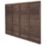 Forest TP Super Lap  Fence Panels Dark Brown 6' x 5' 6" Pack of 20