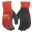 Milwaukee Winter Cut Level 1 Gloves Red/Black Large