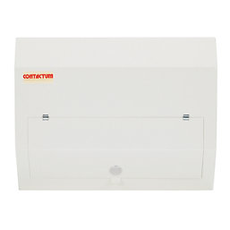 Contactum Defender 1.0 14-Module 10-Way Part-Populated  Main Switch Consumer Unit with SPD