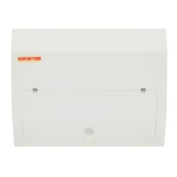 Contactum Defender 1.0 14-Module 10-Way Part-Populated  Main Switch Consumer Unit with SPD
