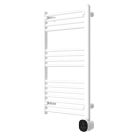 TCP 800mm x 500mm 1700BTU White Flat Electric Towel Radiator