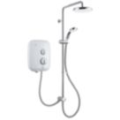 Mira Elite SE Dual White/Chrome 9.8kW  Silent Pumped Electric Shower