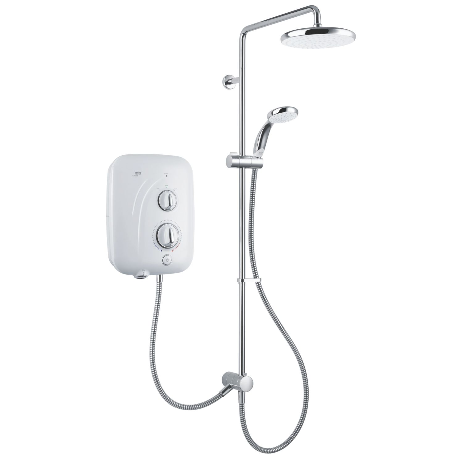 Mira Elite SE Dual White/Chrome 9.8kW Silent Pumped Electric Shower (949JX)