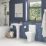 Essentials Black Bathroom Accessories 4 Pack