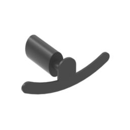 Essentials Black Bathroom Accessories 4 Pack