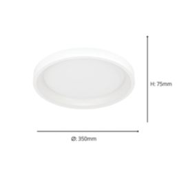 Eglo Loretello-Z RGBW LED Smart Ceiling Light White 19.6W 2430lm
