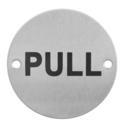 Eclipse  Pull Fire Door Sign 76mm