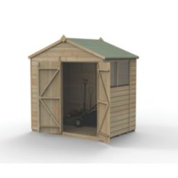 Forest Beckwood 7' x 5' (Nominal) Apex Shiplap Timber Shed with Base & Assembly