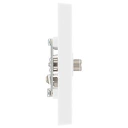 British General 900 Series 1-Gang Coaxial TV / FM & Satellite Socket White