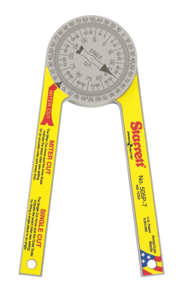 Miter deals saw protractor