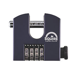 Squire  Weatherproof  Combination Block Padlock Blue 65mm