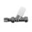 Drayton 15mm x 1/2" White Straight Lockshield Radiator Valve