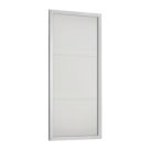 Spacepro Shaker 1-Door Sliding Wardrobe Door White Frame White Panel 914mm x 2260mm