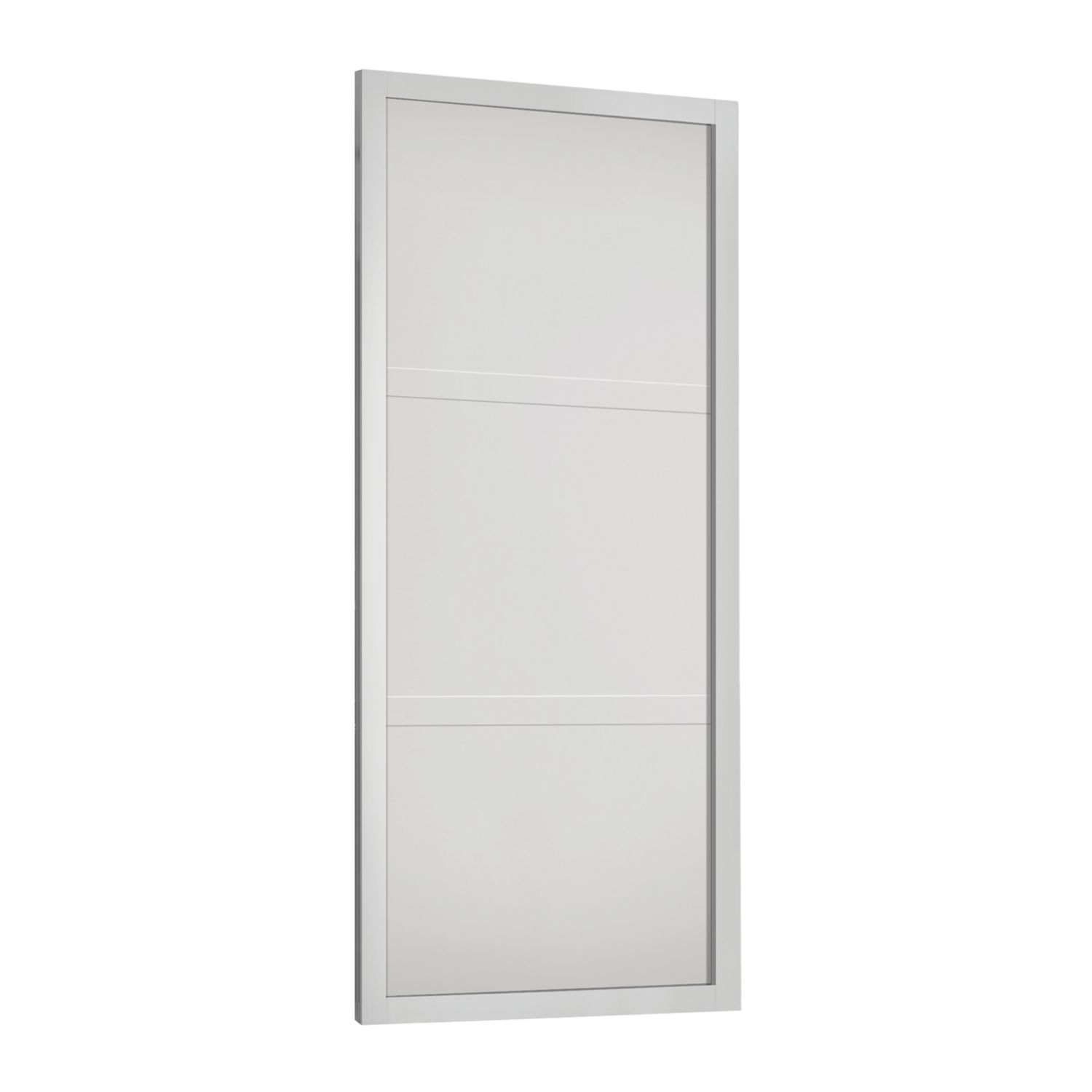 Spacepro Shaker 1-Door Sliding Wardrobe Door White Frame White Panel 914mm x 2260mm (9505V)