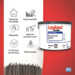 Leyland Trade Contract 10Ltr Magnolia Matt Emulsion  Paint