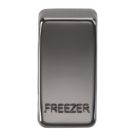 Knightsbridge 'FREEZER' Switch Cover Black Nickel
