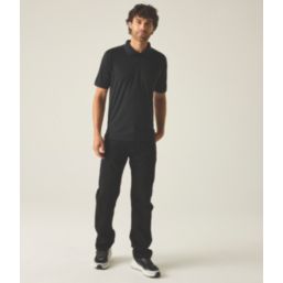 Regatta Recycle.Me Pique Polo Shirt Black 3X Large 55" Chest