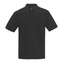 Regatta Recycle.Me Pique Polo Shirt Black 3X Large 55" Chest