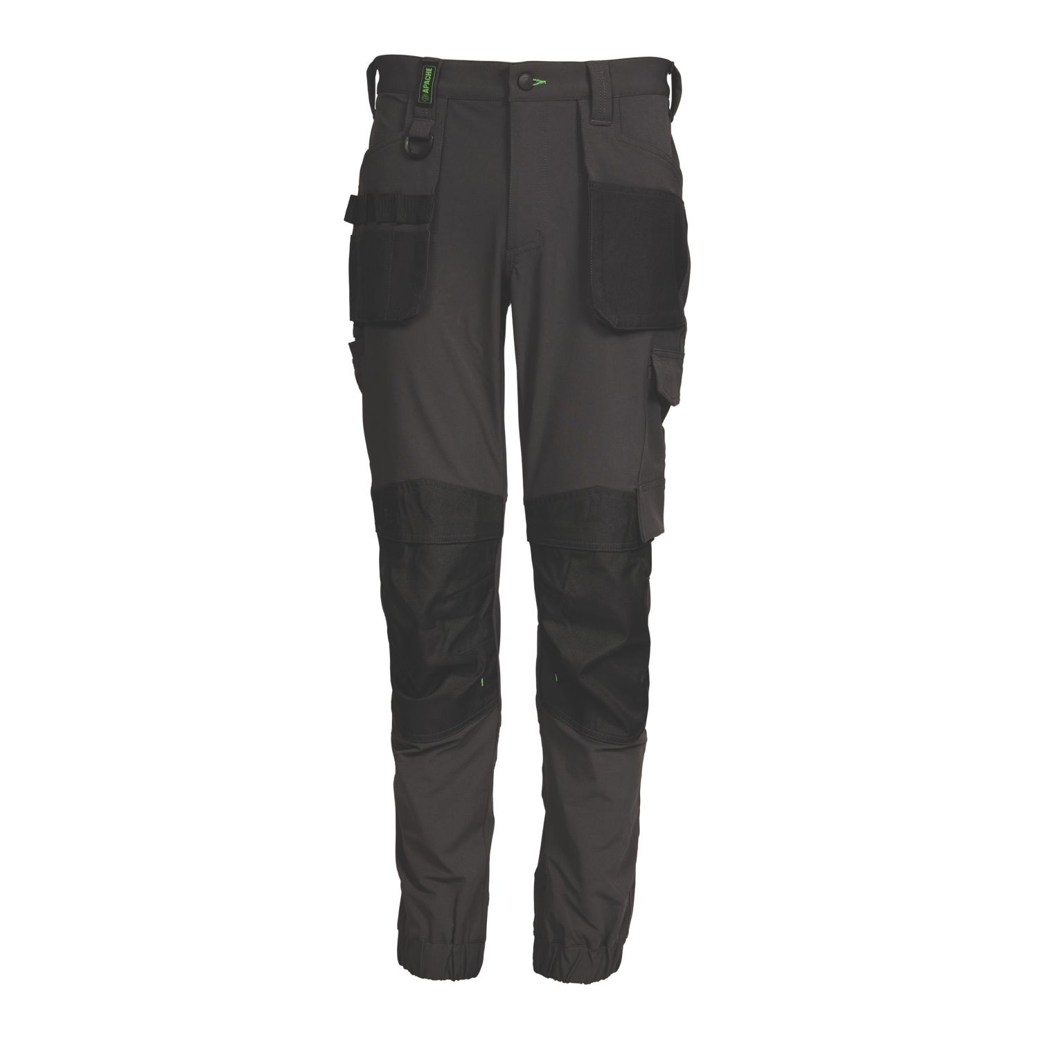 Apache Yellowknife Stretch Work Trousers Grey / Black 34" W 33" L (950EJ)