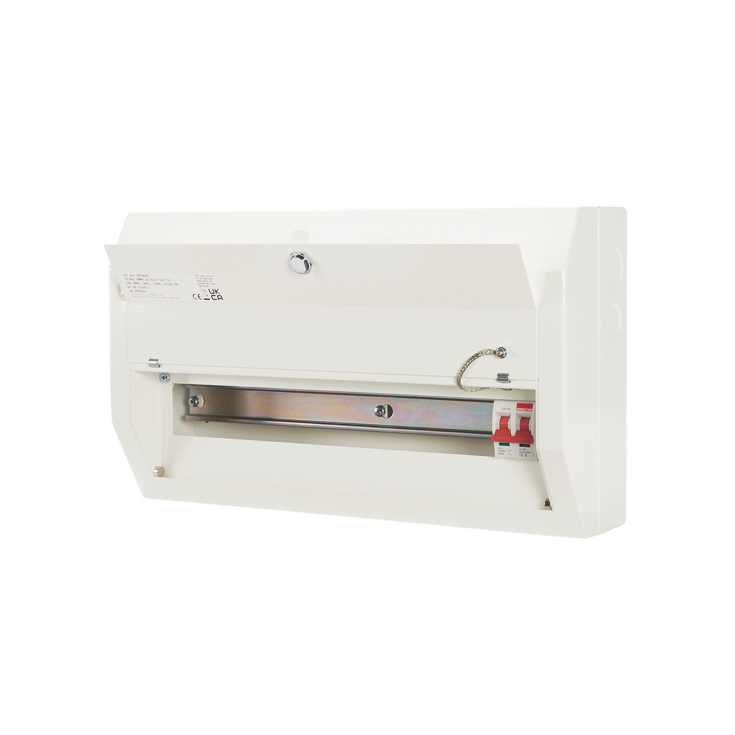 Contactum Defender 1.0 20-Module 18-Way Part-Populated Main Switch Consumer Unit (950HA)