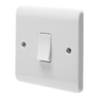 Crabtree Instinct 10AX 1-Gang 1-Way Switch  White