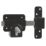 GateMate Black  Euro Profile Long Throw Lock 50mm