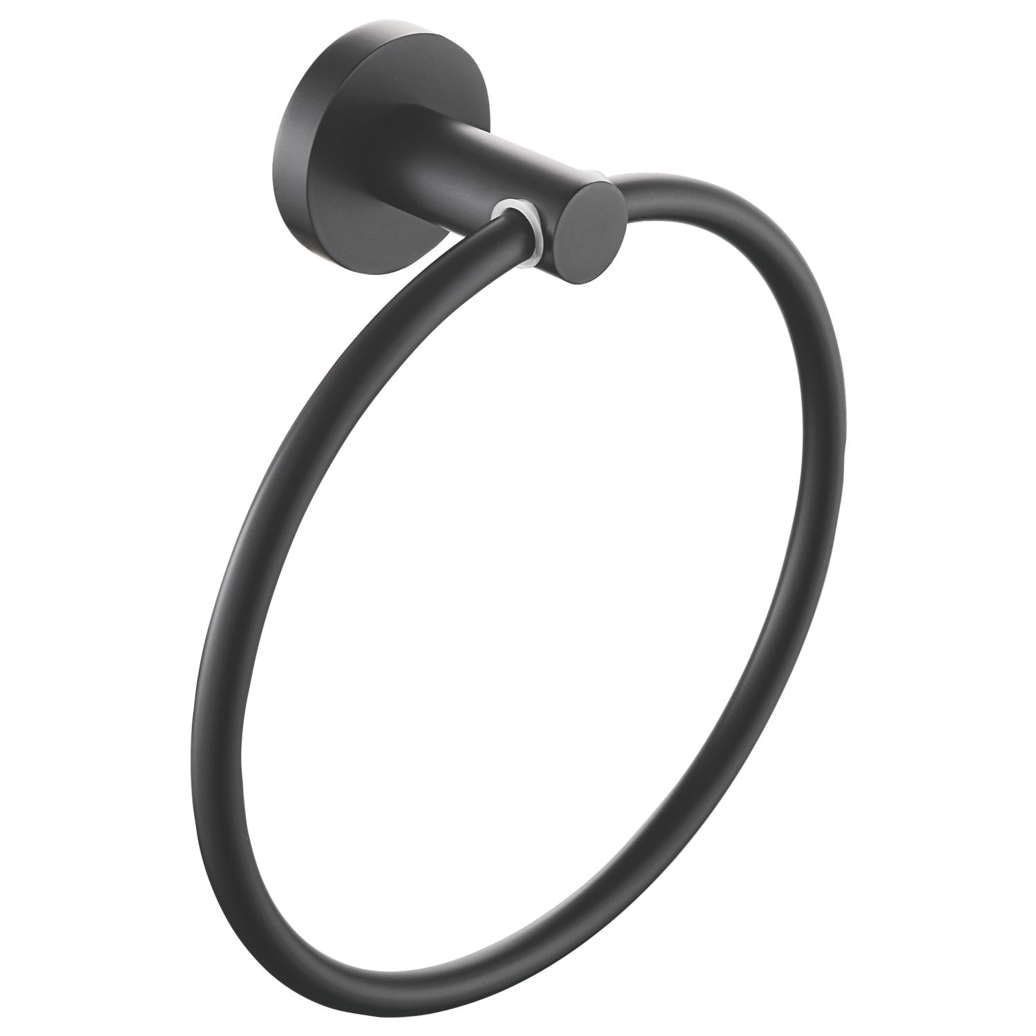 Bristan Round Towel Ring Black (950JE)