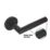 Eclipse Ultimate Revolve Fire Rated Lever On Rose Door Handle Pair Matt Black 1 Pair