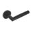 Eclipse Ultimate Revolve Fire Rated Lever On Rose Door Handle Pair Matt Black 1 Pair