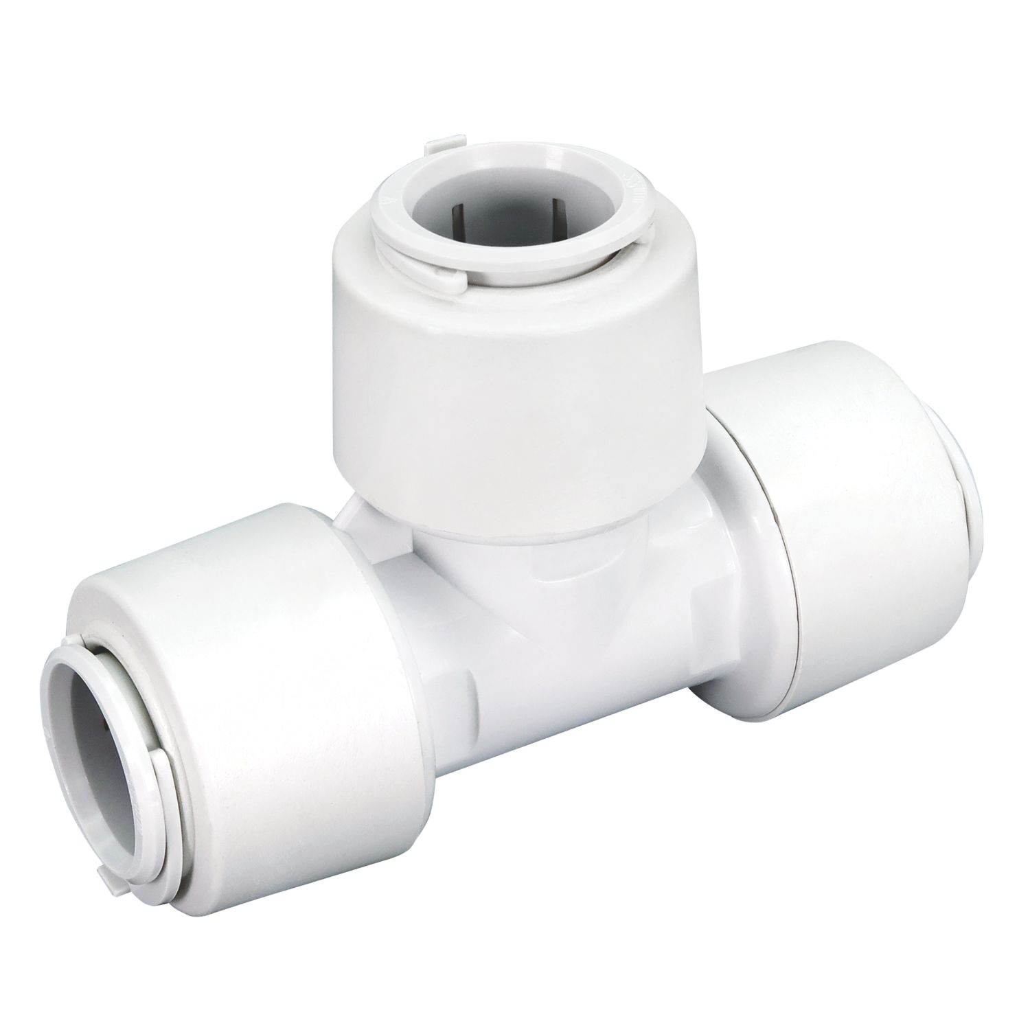 FloPlast FloFit+ Plastic Push-Fit Equal Tee 22mm (950PY)