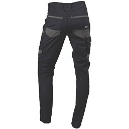 Hard Yakka Raptor Cuff Trousers Black 40" W 32" L