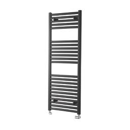 Towelrads Pisa Premium Towel Radiator 1200mm x 400mm Black 1607BTU