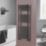 Towelrads 1200mm x 400mm 1607BTU Black Flat  Towel Radiator
