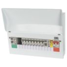 Lewden Pro 17-Module 10-Way Populated High Integrity Dual RCD Consumer Unit with SPD