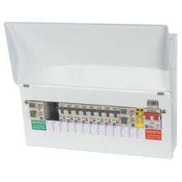 Lewden Pro 17-Module 10-Way Populated High Integrity Dual RCD Consumer Unit with SPD