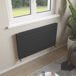 Ximax Oceanus 595mm x 1000mm 3130BTU Anthracite Horizontal Designer Radiator