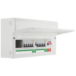 British General Fortress 19-Module 13-Way Part-Populated High Integrity Dual RCD Consumer Unit