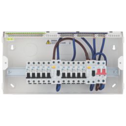 British General Fortress 19-Module 13-Way Part-Populated High Integrity Dual RCD Consumer Unit