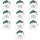 Luceco FType Essence Fixed  Fire Rated LED Downlights White 5W 550lm 10 Pack