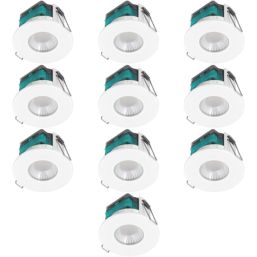 Luceco FType Essence Fixed  Fire Rated LED Downlights White 5W 550lm 10 Pack