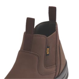Site Merrien   Safety Dealer Boots Brown Size 7