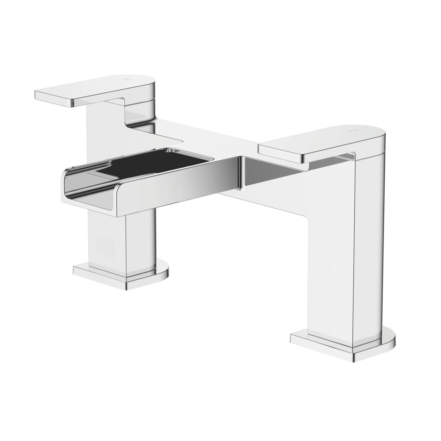 Niagara Waterfall Chrome 125mm Deck Mounted Lever 2 Tap Holes Bath Mixer Tap (9514P)