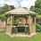 Forest HGG36MTTGFIN 12' x 10' (Nominal) Hexagonal Timber Gazebo with Assembly